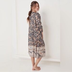 Spell & The Gypsy Womens Oasis Paisley Floral Duster Size Small Medium